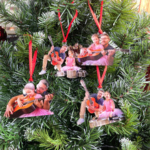 Load image into Gallery viewer, Personalized Guitar Player Photo Ornament Ornament PopCulturePrints
