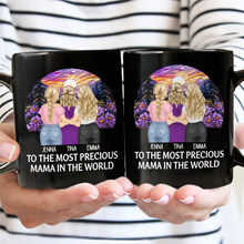 Load image into Gallery viewer, To The Most Precious Mom In The World - Personalized Black Mug | Ideal Gift for Mother&#39;s Day, Grandma, and More Mug PopCulturePrints
