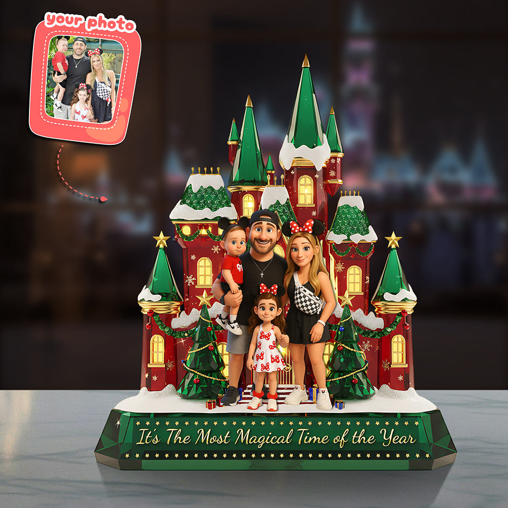 Create Magical Memories This Christmas - Personalized Family Custom Photo Acrylic Plaque Shaped Plaques PopCulturePrints