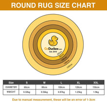 Load image into Gallery viewer, “Rollin’ Into The Holidays” – Personalized Chill Santa Round Rug – Perfect Gift for Family and Friends Doormat PopCulturePrints
