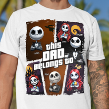 Load image into Gallery viewer, This Dad Belongs To - Personalized Nightmare Dad Shirt Shirts PopCulturePrints
