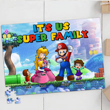 Load image into Gallery viewer, Personalized Super Family Jigsaw Puzzle Jigsaw Puzzles PopCulturePrints
