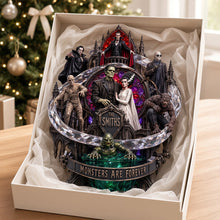 Load image into Gallery viewer, Monsters Are Forever – Timeless Monsters Acrylic Plaque | Personalized Gift for Horror Fans
