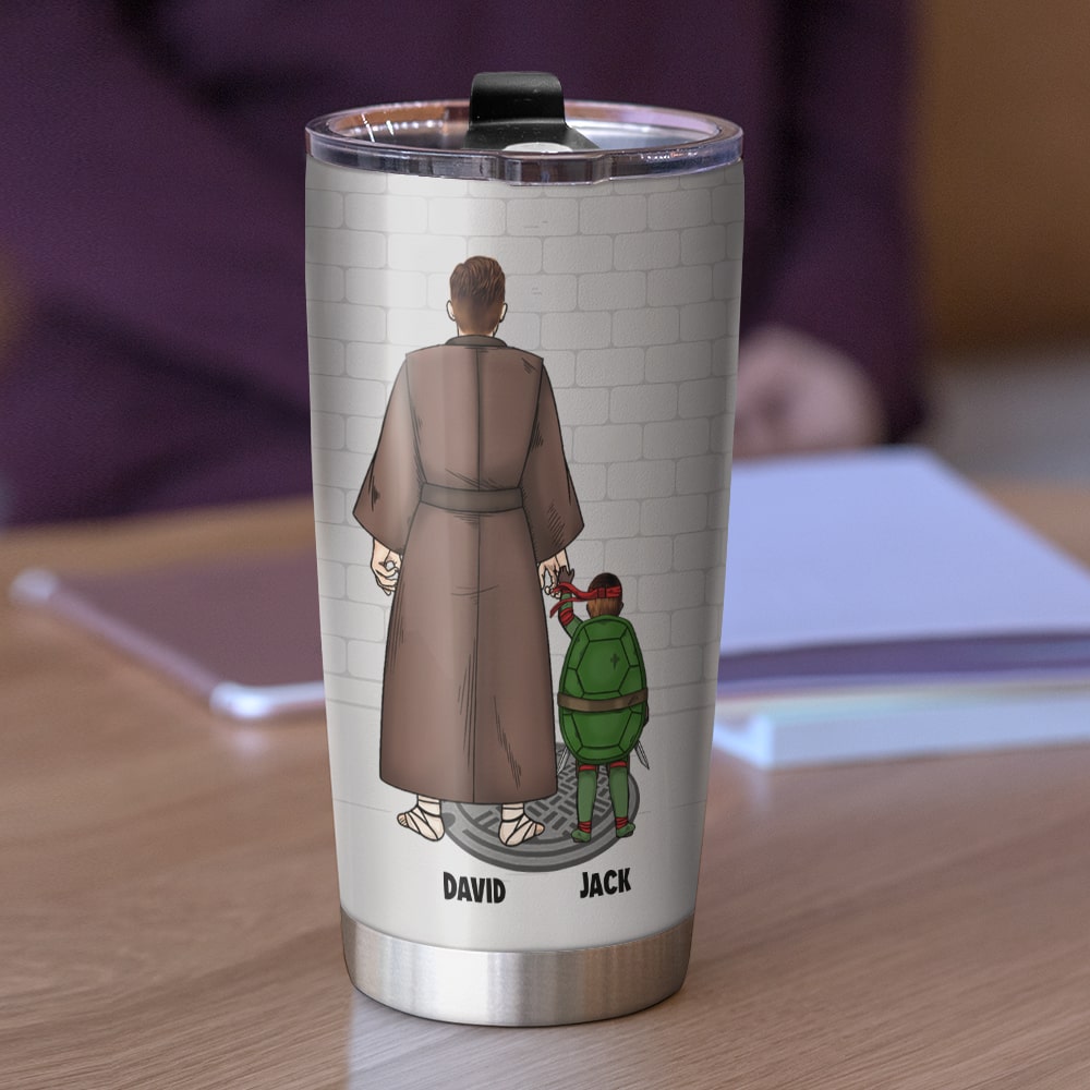Personalized Ninja Dad Tumbler - You're My Favorite Hero Tumbler Cup PopCulturePrints
