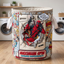 Load image into Gallery viewer, Delicate Circle Quilted Laundry Basket - Personalized Gifts 01PATI150726 Laundry Basket PopCulturePrints
