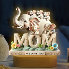 Load image into Gallery viewer, We Love You, Mommy – Personalized Elephant LED Light for Moms and Grandmas Led Night Light PopCulturePrints
