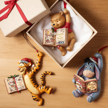 Load image into Gallery viewer, “Bookish and Bright” - Woodland Friends Reading Book Ornament - Personalized Christmas Gift for Kids, Book Lovers, and Friends
