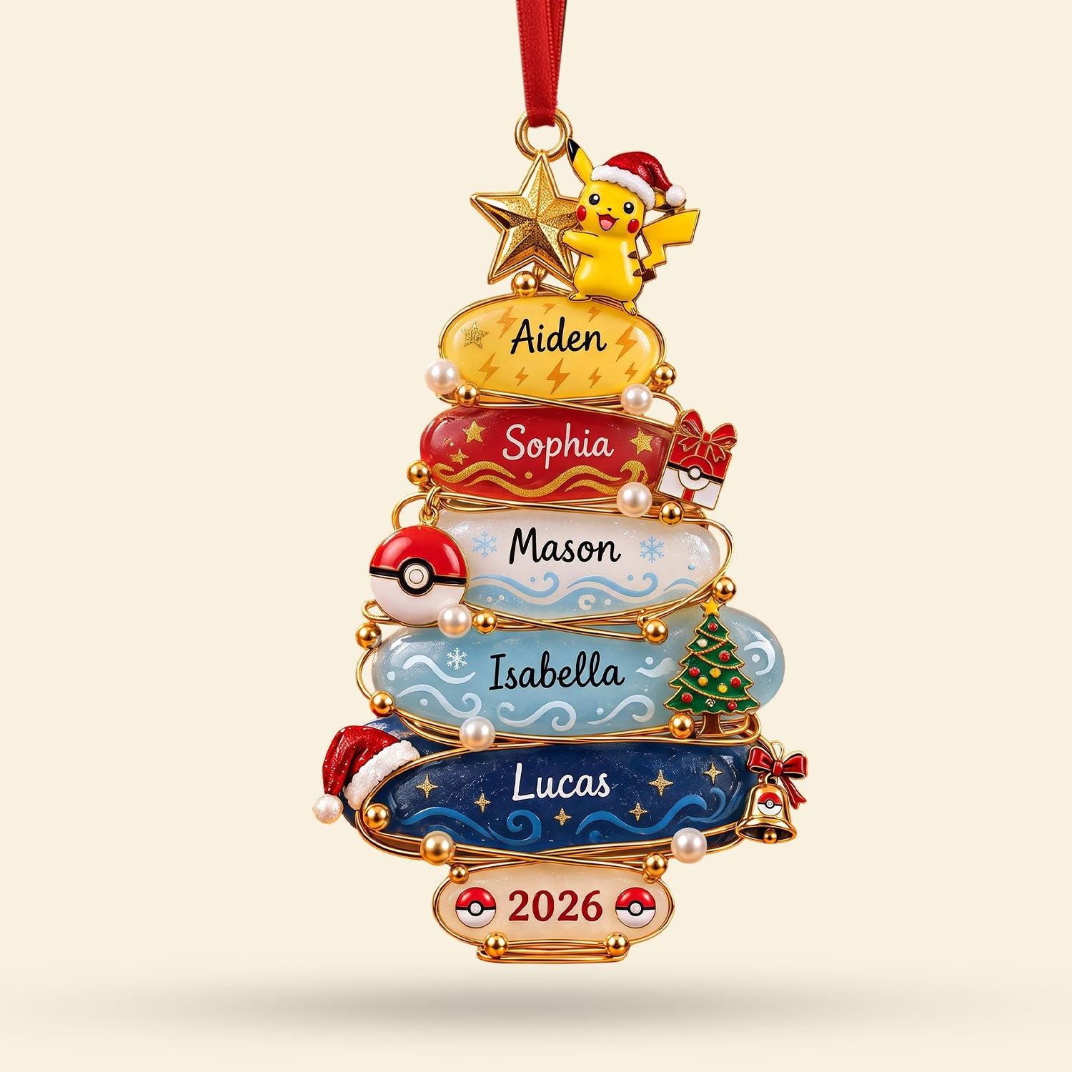 Celebrate Joy with Our Customizable Christmas Acrylic Ornament - Perfect Personalized Gift for Family and Friends Ornament PopCulturePrints