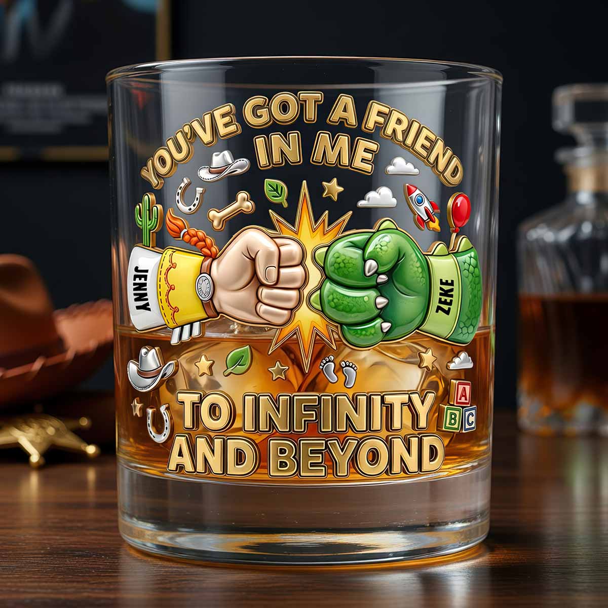 You've Got a Friend in Me - Personalized Drinking Glass for Friends