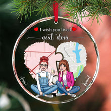 Load image into Gallery viewer, Personalized Besties Christmas Ornament - Crystal Puzzle Design Ornament PopCulturePrints
