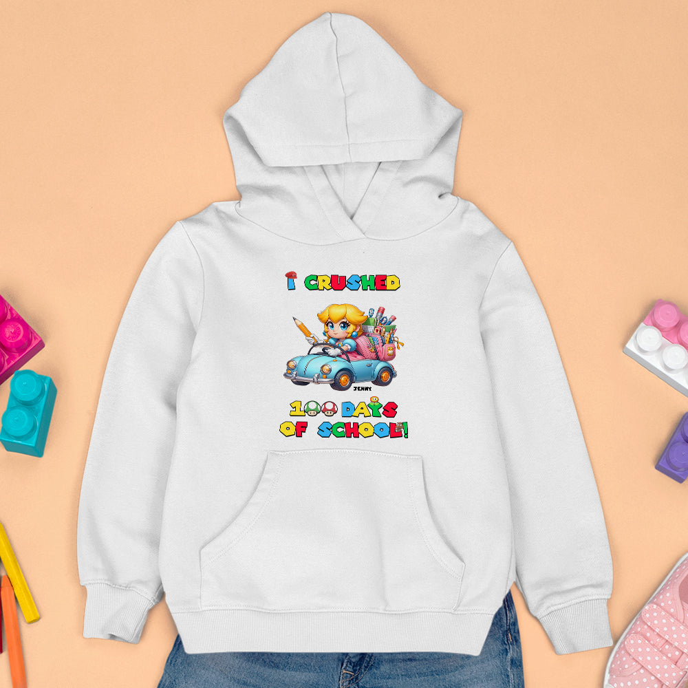 I Crushed 100 Days of School Personalized Kids Shirt Shirts PopCulturePrints