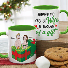 Load image into Gallery viewer, Personalized Funny Couple Christmas Mug - Custom Gift for Him Coffee Mug PopCulturePrints
