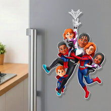 Load image into Gallery viewer, Hold On Tight! Create Lasting Memories with Our Fun Family Fridge Magnet - Personalized Gift for Family and Friends

