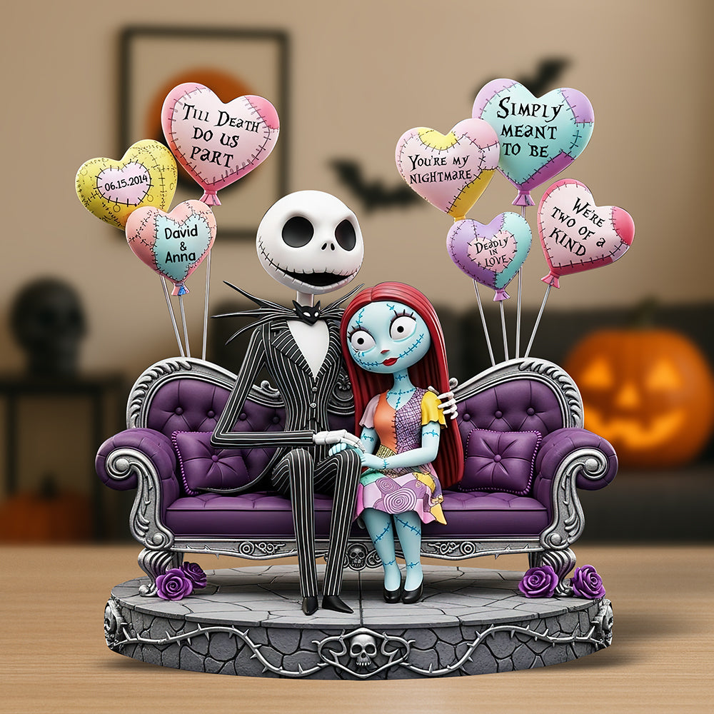 Till Death Do Us Part - Personalized Acrylic Plaque for Couples Shaped Plaques PopCulturePrints