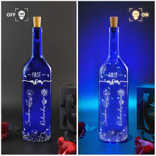 Load image into Gallery viewer, First Mom, Now Grandma - Personalized Blue Bottle Lamp Blue Bottle Lamp PopCulturePrints
