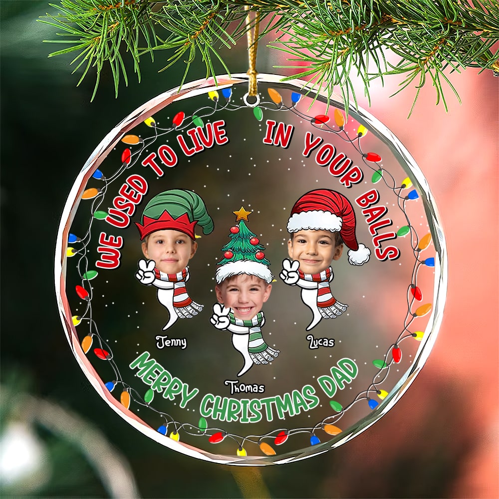Personalized Funny Christmas Ornament for Dad Ornament PopCulturePrints