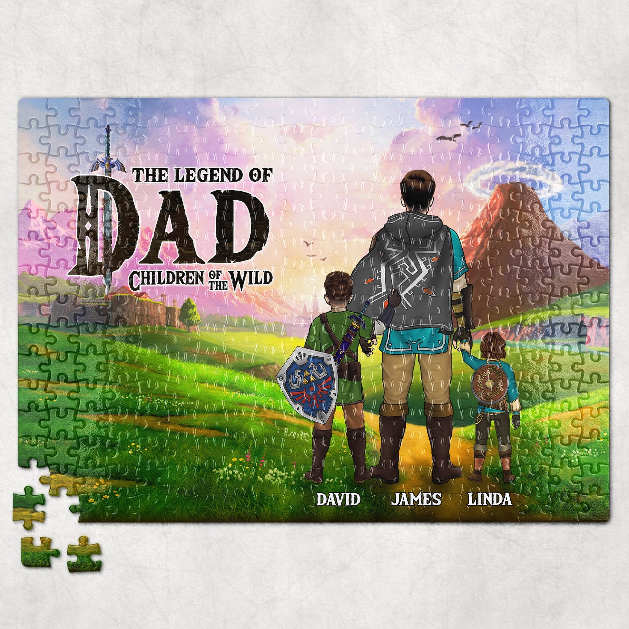 Personalized Legend of Dad Jigsaw Puzzle - Themed Puzzle Gift for Dad