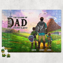 Load image into Gallery viewer, Personalized Legend of Dad Jigsaw Puzzle - Themed Puzzle Gift for Dad
