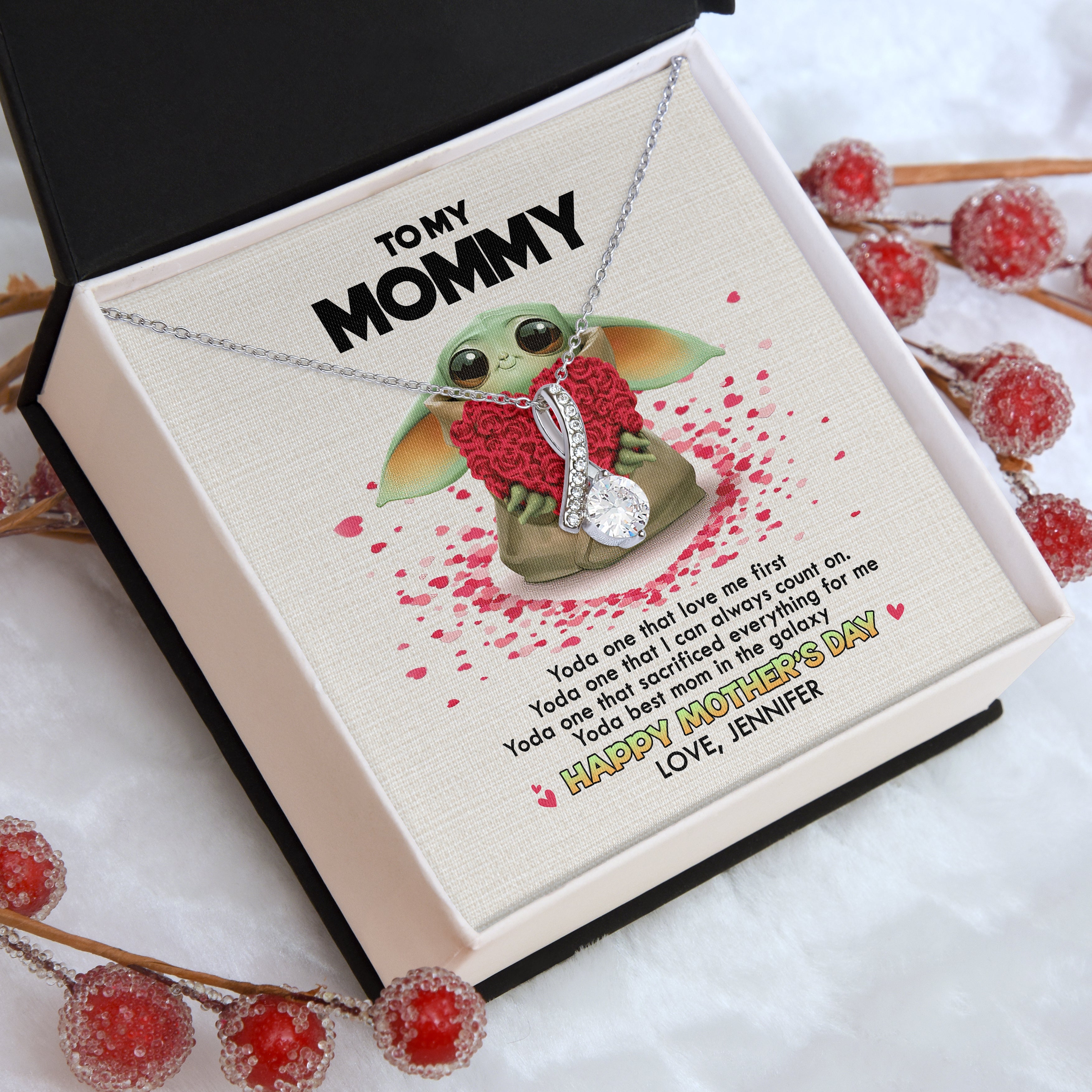 Personalized Alluring Beauty Necklace - Mother's Day Special Jewelry PopCulturePrints