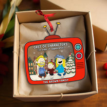 Load image into Gallery viewer, Personalized Family Christmas Acrylic Ornament - Cartoon Characters Ornament PopCulturePrints
