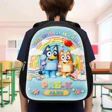 Load image into Gallery viewer, &quot;Bring Joy to Learning!&quot; - Cute Cartoon School Bag, Personalized Gift for Kids Backpack PopCulturePrints
