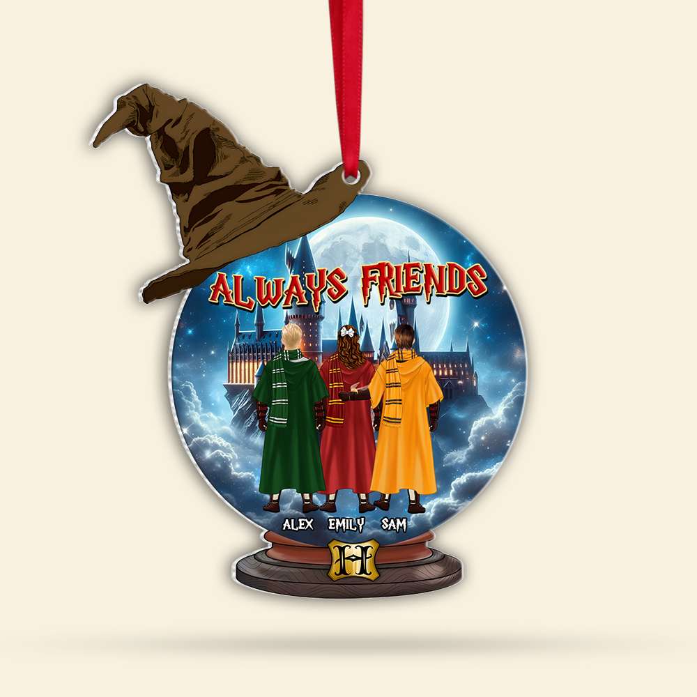 Personalized Harry Potter Friends Acrylic Snowball Ornament