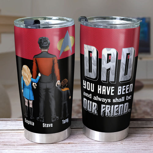 Best Dad Personalized Tumbler - Sci-Fi Family Gift Tumbler Cup PopCulturePrints