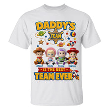 Load image into Gallery viewer, “Daddy’s Team is the Best Team Ever” - Personalized Shirt for Dad &amp; Grandpa Shirts PopCulturePrints
