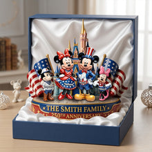 Load image into Gallery viewer, Celebrate 250 Years of America with Cute Characters - Personalized Acrylic Plaque Gift for Family Shaped Plaques PopCulturePrints
