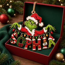 Load image into Gallery viewer, Bring Joy this Christmas with Personalized Playful Name Art String Ornament - Custom Gift for Family and Friends
