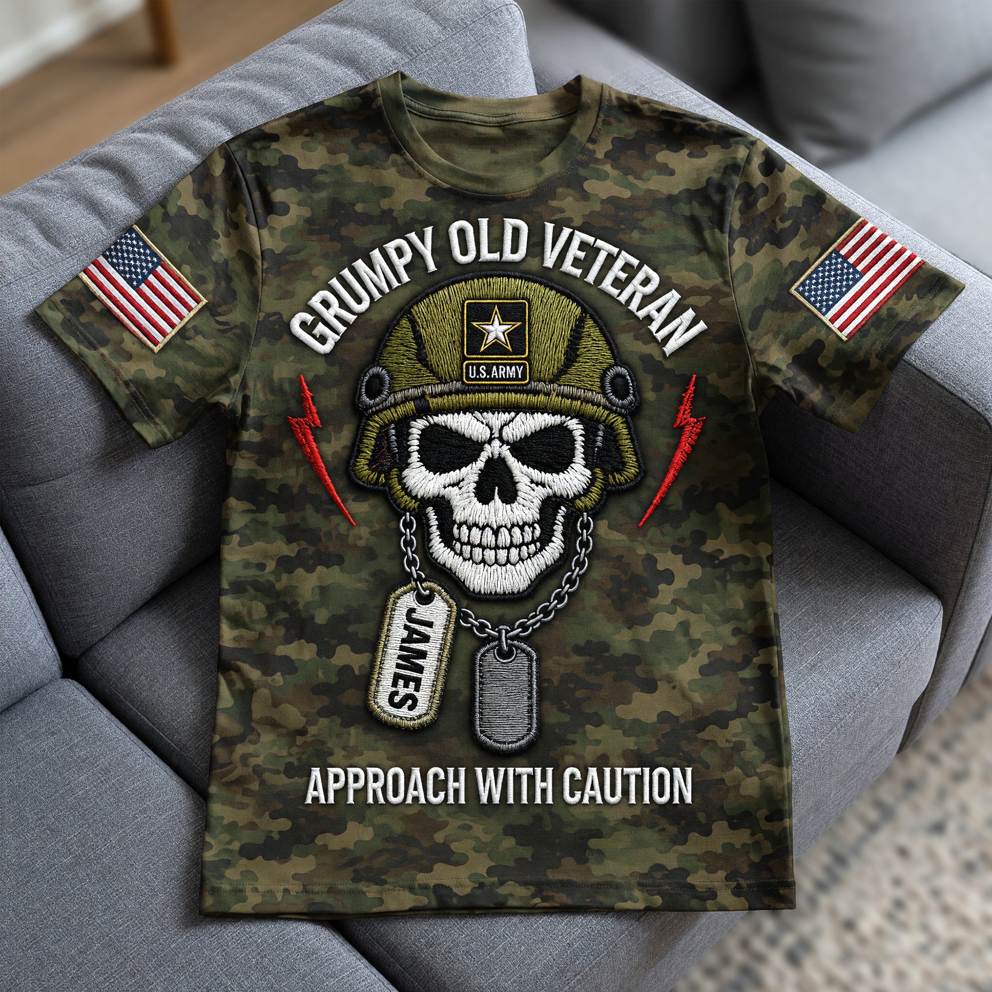 "Grumpy Old Veteran" - Custom Personalized Shirt for Veterans