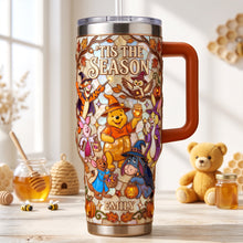 Load image into Gallery viewer, 'Tis The Season Colorful 40oz Tumbler - Personalized Gift for Friends, Family, and Halloween Lovers
