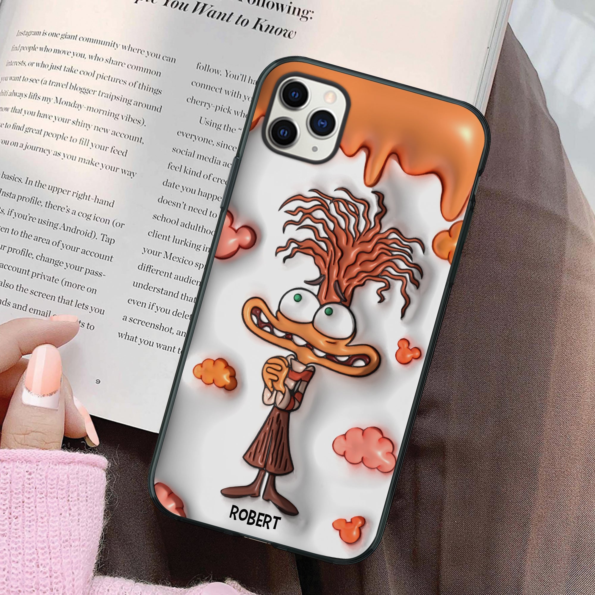 Personalized Crazy Cartoon Lover Phone Case for Enthusiasts