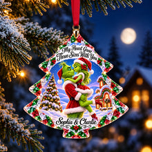 Load image into Gallery viewer, My Heart Grew Three Sizes With You - Romantic Couple Christmas Ornament Ornament PopCulturePrints
