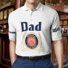 Load image into Gallery viewer, Custom Dad&#39;s 3D Polo Shirt - &#39;Needs a Cold Beer&#39; Polo Shirts PopCulturePrints
