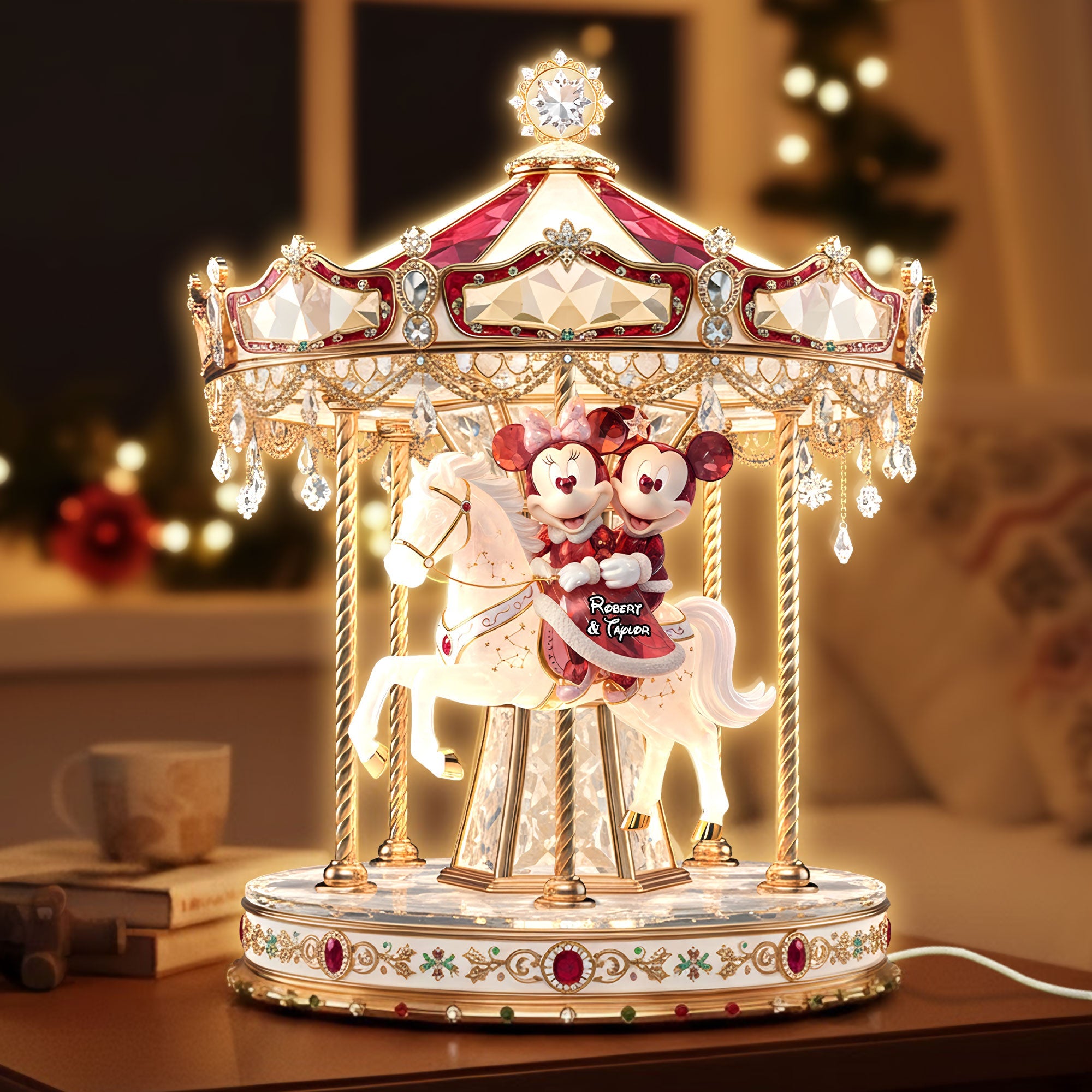 “Create Magical Memories” - Personalized Carousel Couple Light Box - Custom Gift for Couples and Loved Ones Light Box PopCulturePrints