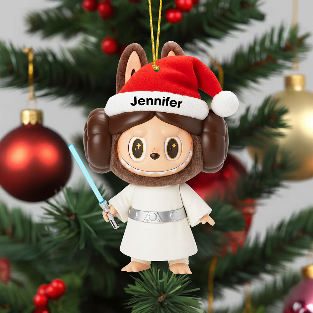 “Celebrate the Cosmos with Our Cute Space Warriors!” – Personalized Christmas Ornament, Perfect Gift for Cosmic Lovers Ornament PopCulturePrints