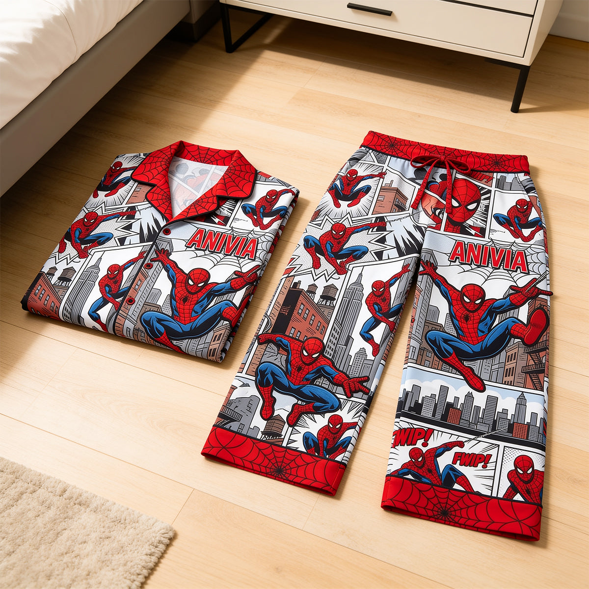 “Unleash Your Inner Hero” - Personalized Spider-Man Pajama Set - Perfect Gift for Fans of All Ages