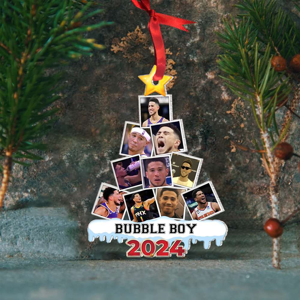 Personalized Basketball Fan Christmas Ornament 2024 Ornament PopCulturePrints