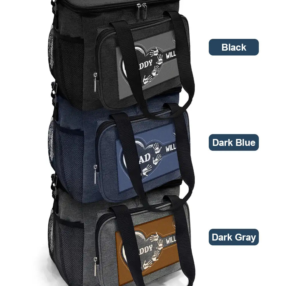 "Cherished Memories in Every Bite - Personalized Lunch Bag for Dad and Grandpa" Lunch Bag, Cooling Tote PopCulturePrints