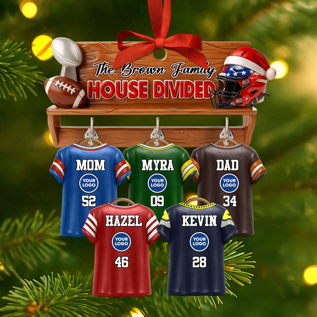 House Divided Family Ornament - A Personalized Touch for Family Unity Ornament PopCulturePrints