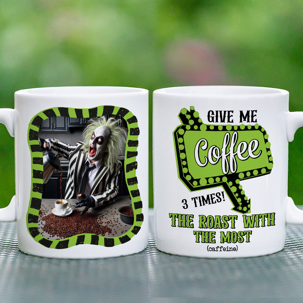 Horror Fans Personalized Coffee Lover Mug - Fun and Spooky Coffee Mug Gift