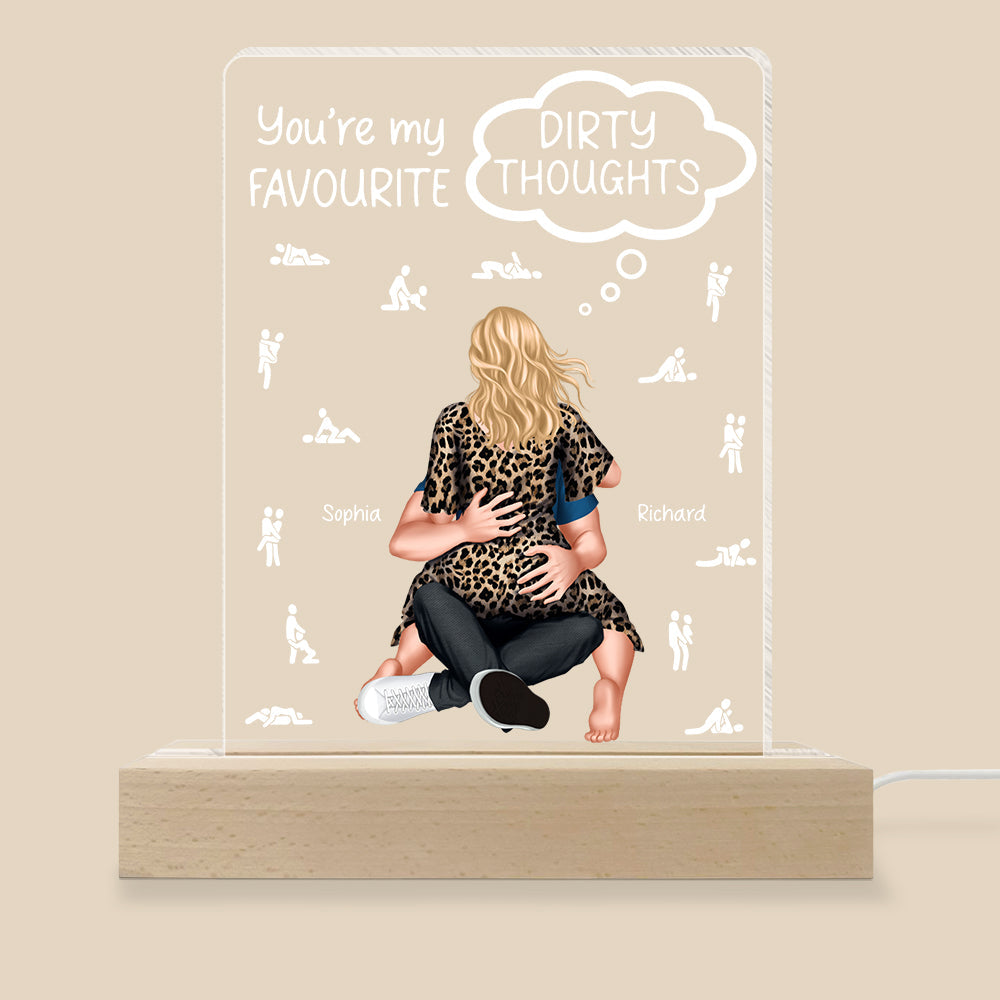 Personalized 3D LED Light - You're My Favorite Gift for Couples Led Night Light PopCulturePrints