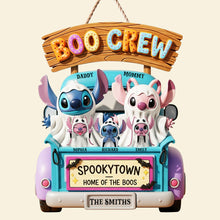 Load image into Gallery viewer, Celebrate Your Boo Crew - Personalized Halloween Sign for Family Wood Sign PopCulturePrints
