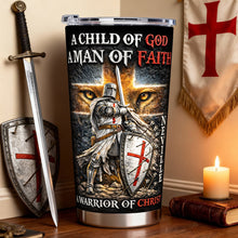Load image into Gallery viewer, A Warrior Of Christ - Personalized Tumbler for Faithful Believers
