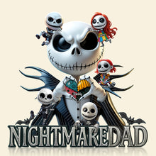Load image into Gallery viewer, “A Dad to Remember” - Personalized Nightmare Dad Plaque - Unique Gift for Dads, Grandpas, and More Shaped Plaques PopCulturePrints
