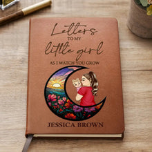 Load image into Gallery viewer, Letters to My Little Girl - Personalized Leather Journal | Unique Gift for Moms &amp; Grandmas Leather Journal PopCulturePrints
