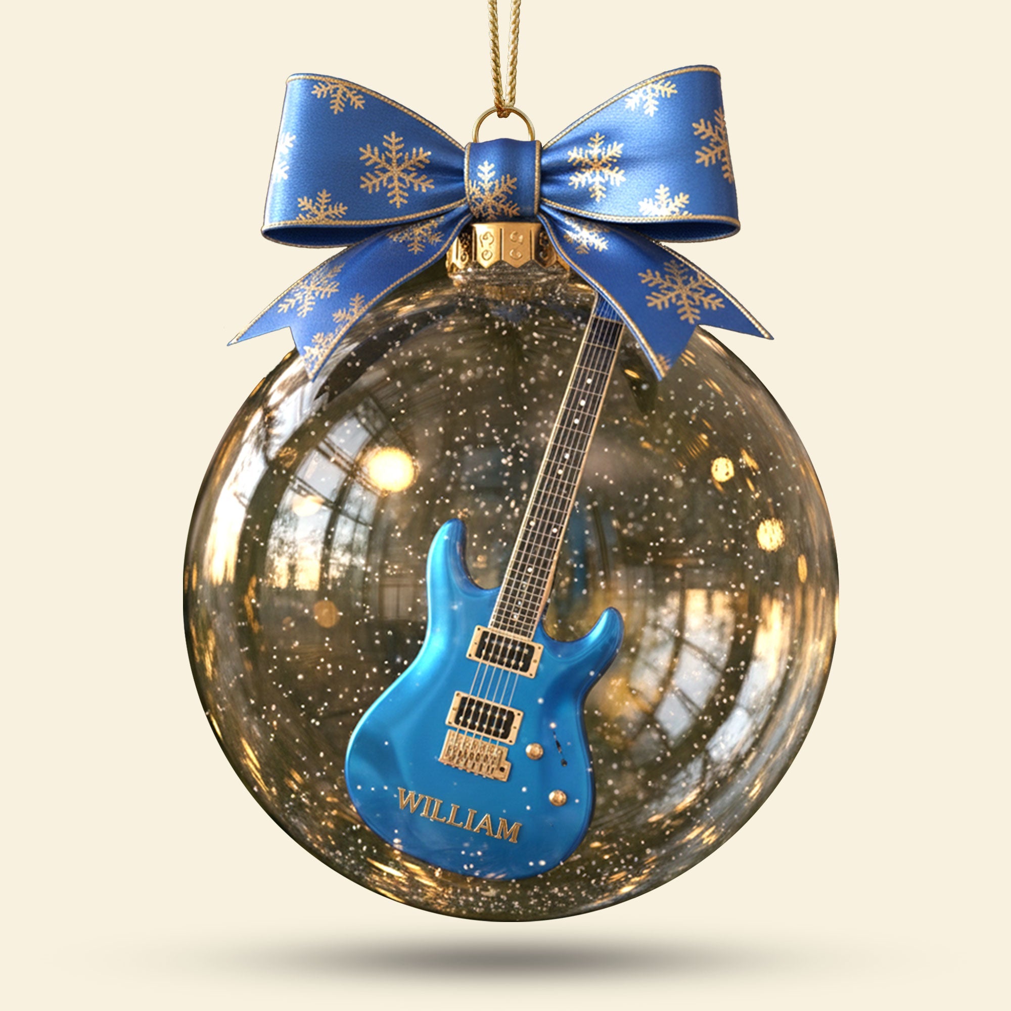"Make Your Holidays Extra Special with a Personal Touch" - Personalized Dreams Keepsake Christmas Ornament - Unique Gift for Music Lovers, Friends, and Family Ornament PopCulturePrints