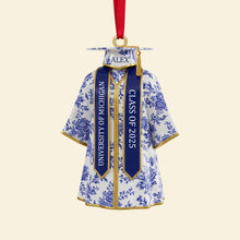 Load image into Gallery viewer, &quot;Celebrate Achievement with Elegance&quot; - Personalized Graduation Ornament - Custom Gift for Graduates, Friends, and Family Ornament PopCulturePrints
