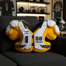 Load image into Gallery viewer, Embrace the Game: Personalized Shoulder Pad Armor Pillow - Unique Gifts for Sport Lovers Pillow PopCulturePrints

